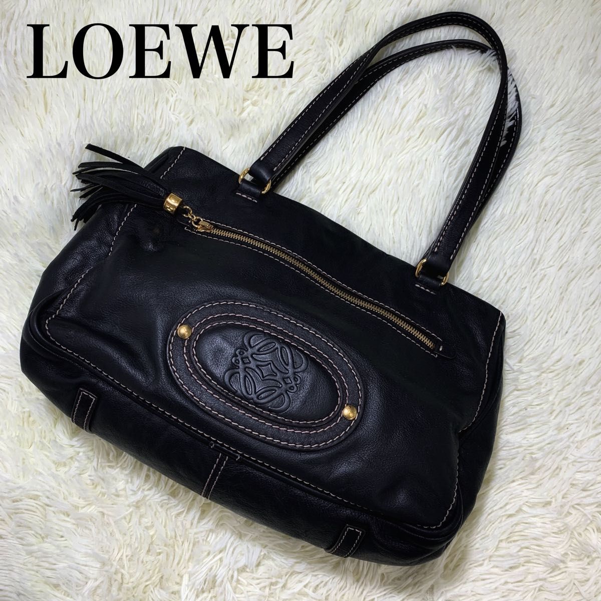 極美品 LOEWE ロエベ マドリード アナグラム トートバッグ