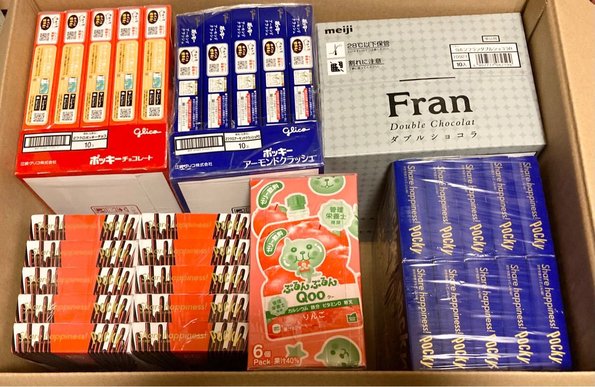 値引きなしです お菓子詰め合わせ ポッキーフラン50箱 Qoo6個 値引きなしです お菓子詰め合わせ ポッキーフラン50箱 Qoo6個
