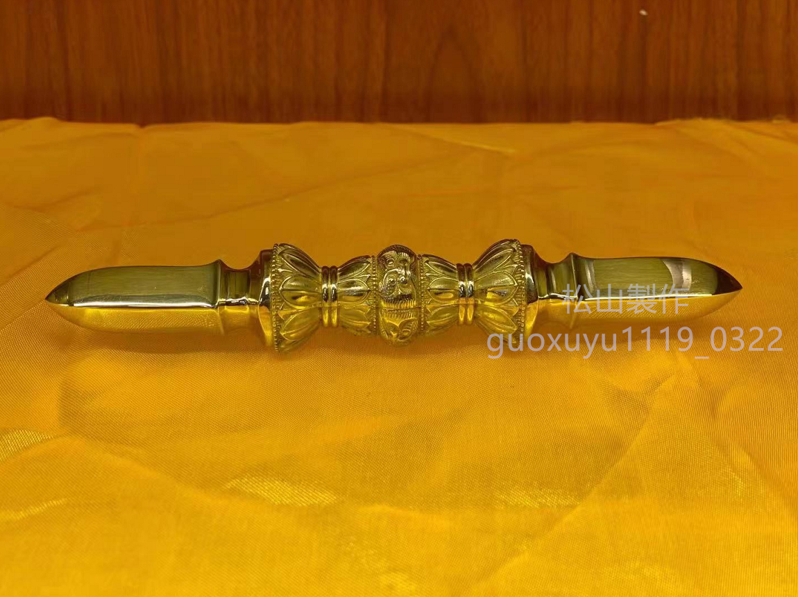 【在庫あり】 別上筋彫前具 美品 寺院用仏具」 「密教法具 独鈷杵 16.5cm 真鍮製磨き仕上げ 仏具一般 【在庫あり】 別上筋彫前具 美品 寺院用仏具」 「密教法具 独鈷杵 16.5cm 真鍮製磨き仕上げ 仏具一般