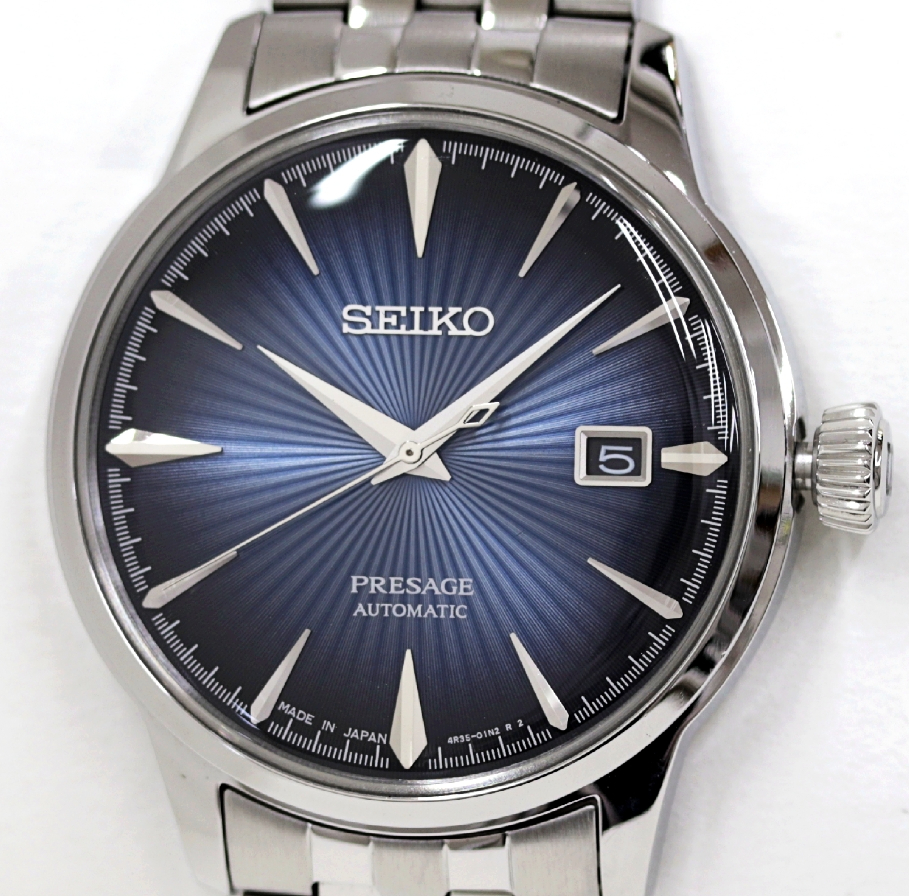 SEIKO セイコー メンズ腕時計 プレサージュ カクテルタイム 4R35-01TO レザー ブラウン文字盤 自動巻き 通販 