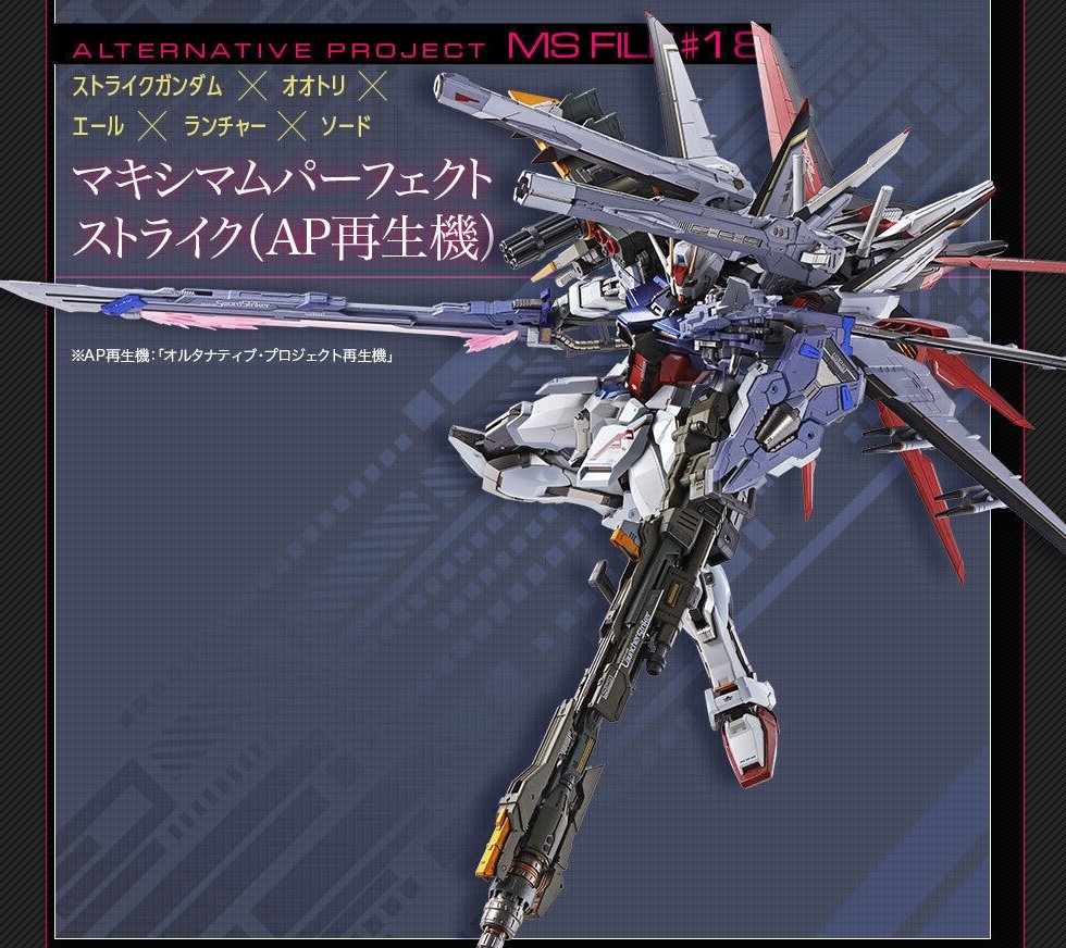 METAL BUILD ガンダムSEED ストライカー パック 4点セット エール