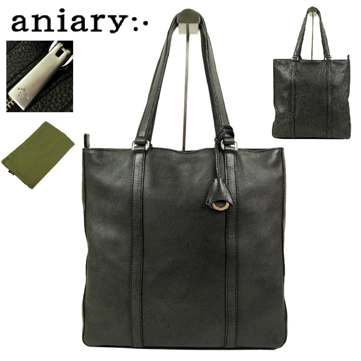 [B1883][ beautiful goods ]aniaryani have tote bag leather bag all leather camouflage -ju camouflage storage bag attaching unisex 