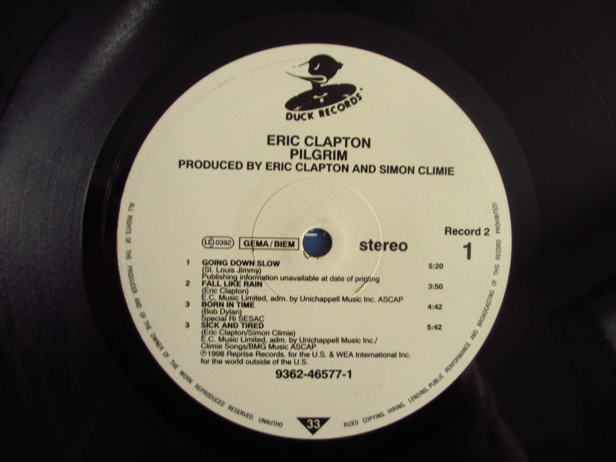 オリジナル / Eric Clapton / エリッククラプトン / Pilgrim / Reprise Records / 9362-46577-1 / 2LP_画像3