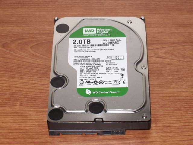 ★ 2TB ★ Western Digital 【 WD20EARX 】 良品 ★530_写真は流用（見た目はほぼ似ています）