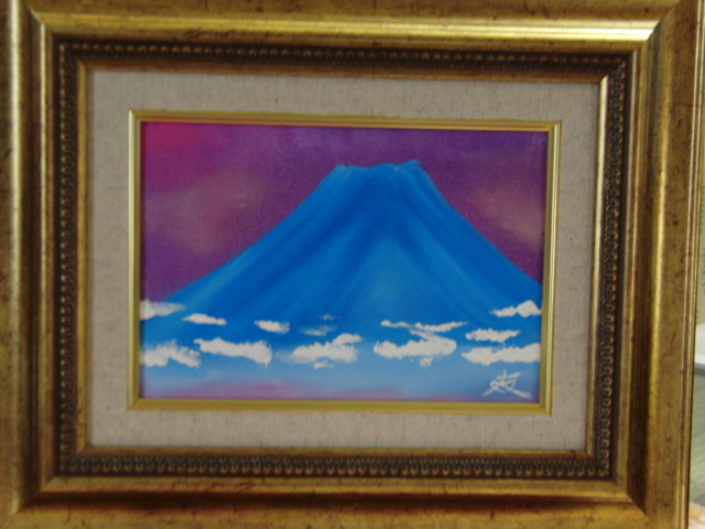 { country beautiful .}TOMOYUKI*..,[ Mt Fuji ], oil painting .,SM number :22,7cm×15,8cm, oil painting one point thing, new goods high class oil painting amount attaching, autograph autograph * genuine work with guarantee 