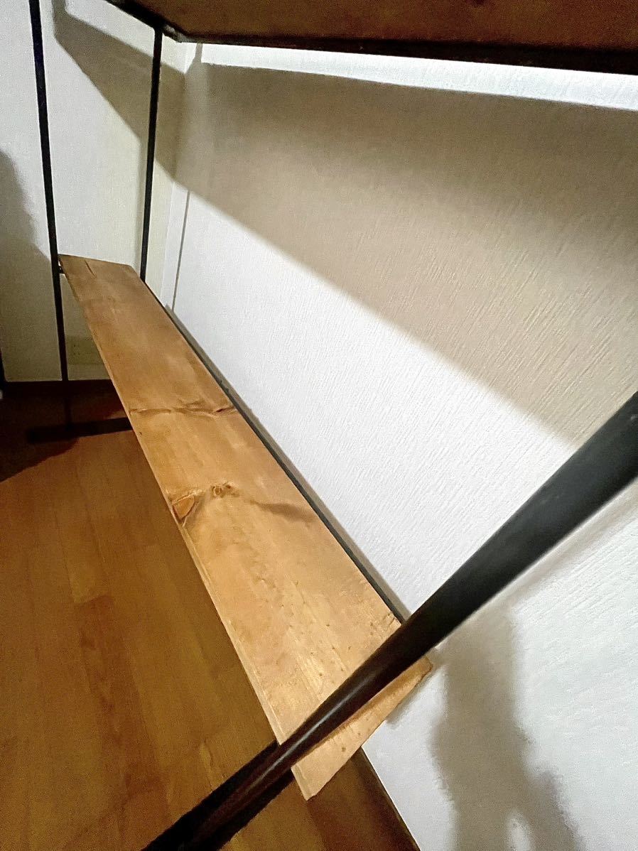 定13万 オープンシェルフ アイアン ラック 棚 ブックスタンド シェルフ