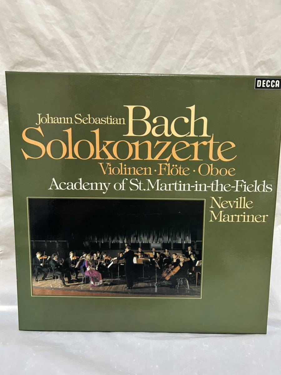 G386 LPレコード BOX ドイツ盤/バッハ Bach/Solokonzerte Violinen Flote Oboe/The Academy Of St Martin-in-the-Fields Neville Marriner_画像1