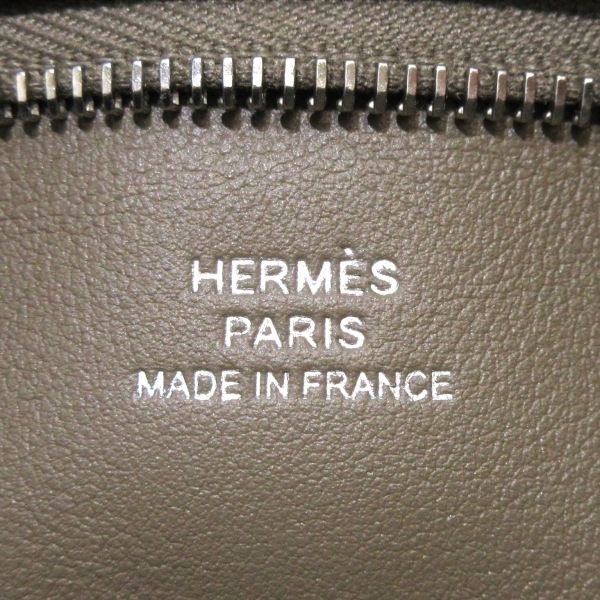 エルメス HERMES ワンショルダーバッグ ポッシャンプリュス ヴォースイフト エトゥープ シェーヌダンクルカラビナ/シルバー金具 U 美品 7