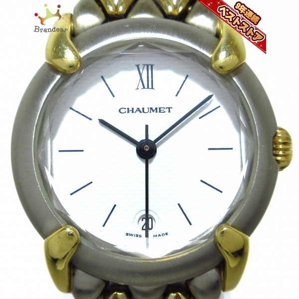 CHAUMET(ショーメ) 腕時計□美品 グリフィス レディース 白 alianca.pe