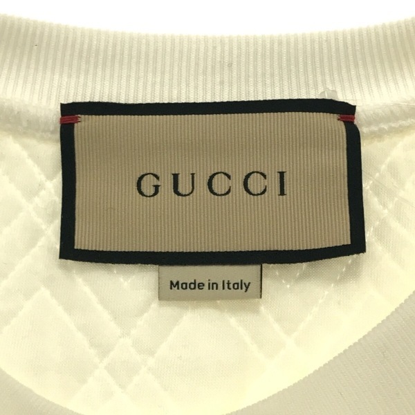 グッチ GUCCI トレーナー サイズS 717400 - 白×ピンク×グリーン 2023SS