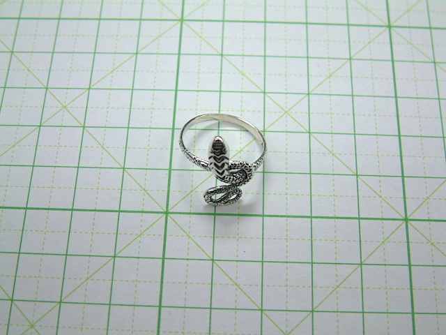 *. snake silver ring Sune -kSILVER925 luck with money *12.5 number 