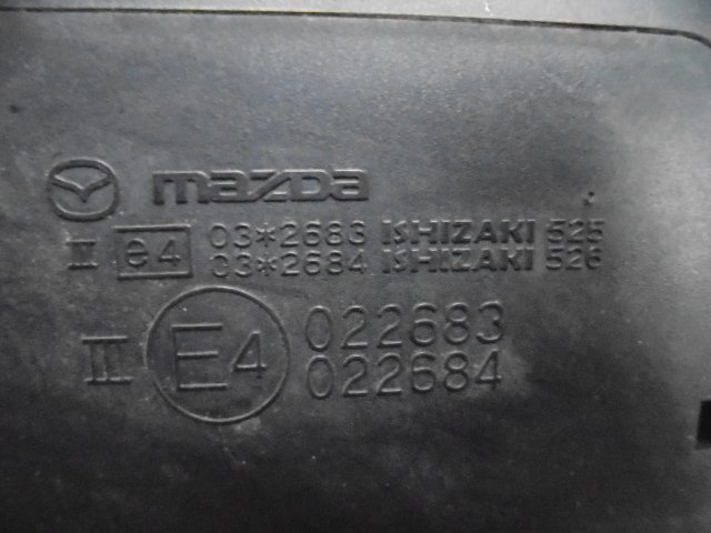 9EM1260CC3 ) マツダ アクセラ BLFFW 後期型 純正 ウィンカー付き電格サイドドアミラー左　イシザキ525　カプラ7P/2P_画像5