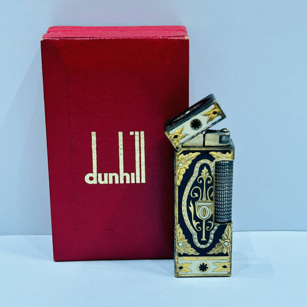 dunhill/ダンヒル】ガスライター RoyKing/ロイキング 柄/模様 箱付き