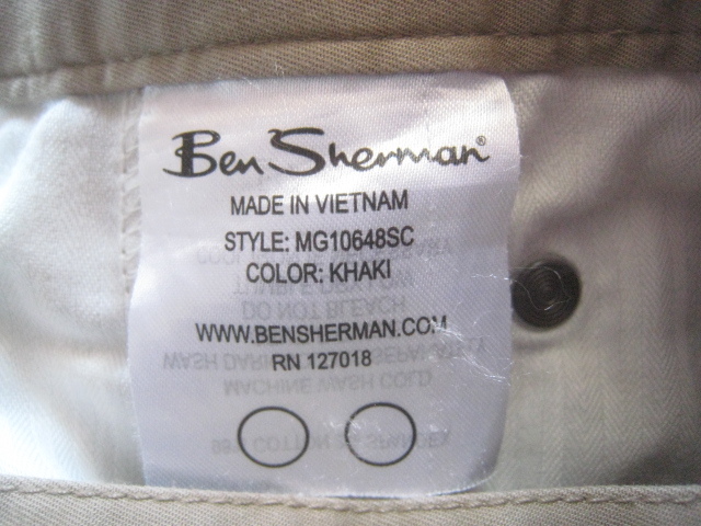 美品!!ベンシャーマン Ben Sherman*5ポケット ストレッチコットンパンツ W38 実寸4L カーキベージュ 大きいサイズ_画像5