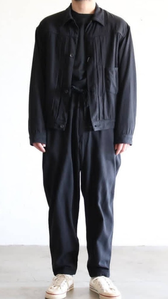 即完売 comoli シルクネップ TYPE-1ST Jacket Drawstring Pants セットアップ《コモリ》_画像3