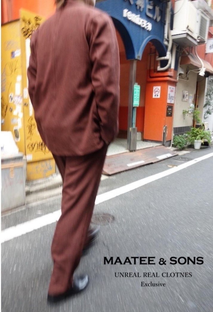 即完売 新品 MAATEE&SONS × UNREAL REAL CLOTHES Exclusive Easy Pants size 2《別注 マーティーアンドサンズ》イージーパンツ