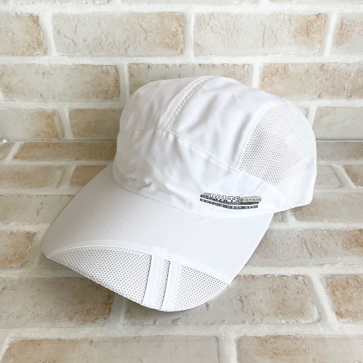 格安新品 キャップ メッシュ ホワイト 帽子 熱中症 日差し ランニング