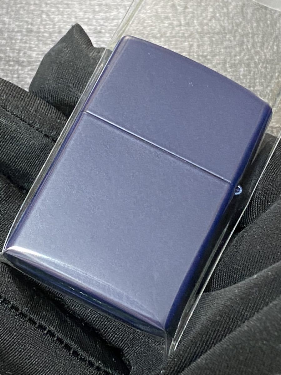 zippo 遺伝子 前面加工 ネイビー 希少モデル 2015年製 シルバーインナー 2015年製 ケース 保証書付き_画像4