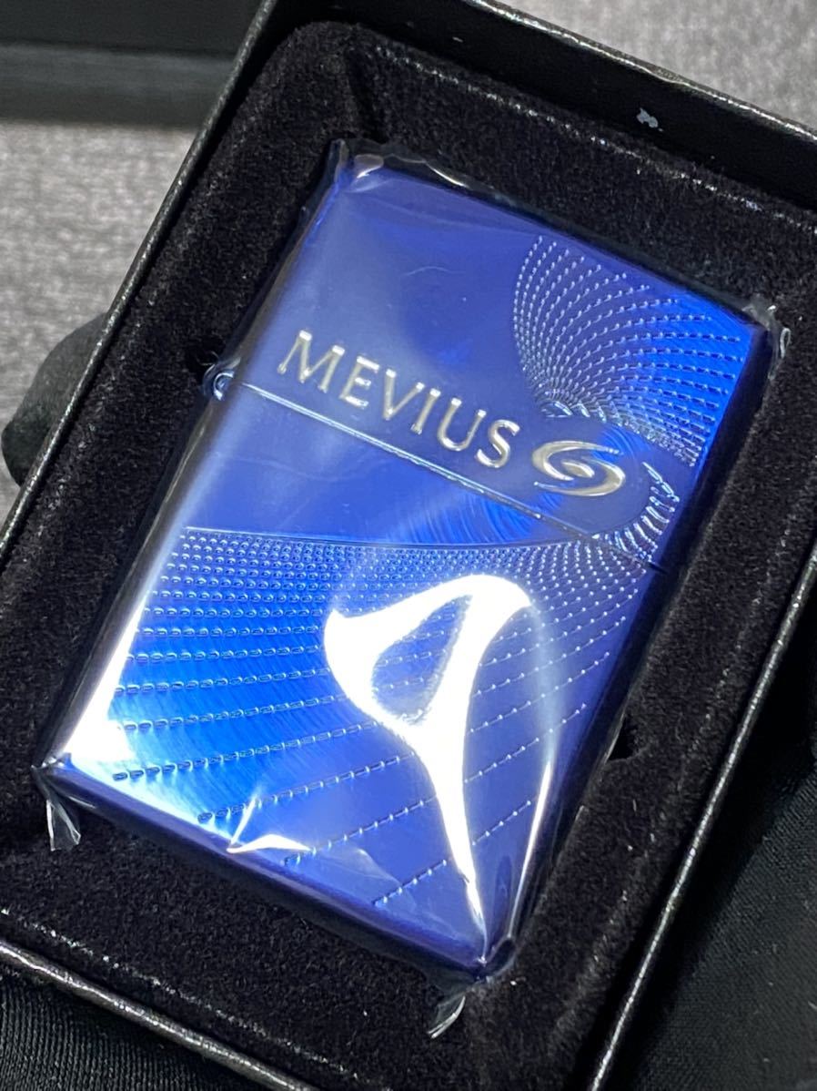 zippo メビウス 限定品 ブルー 希少モデル 2020年製 ② MEVIUS ケース 保証書付き