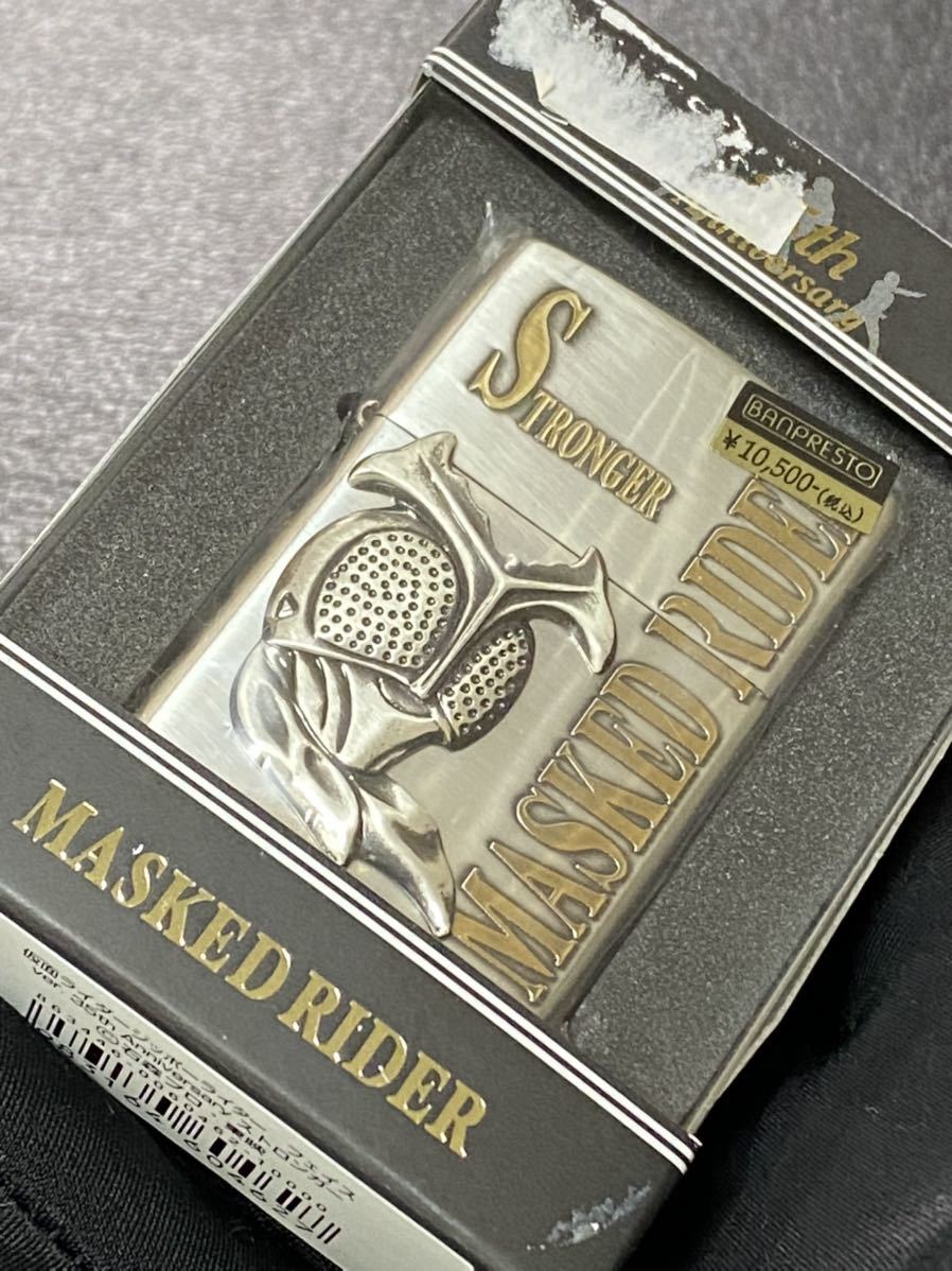 zippo 仮面ライダー ストロンガー フェイス Ver.35th Anniversary STRONGER 35周年記念 立体メタル 希少モデル 2005年製 専用ケース