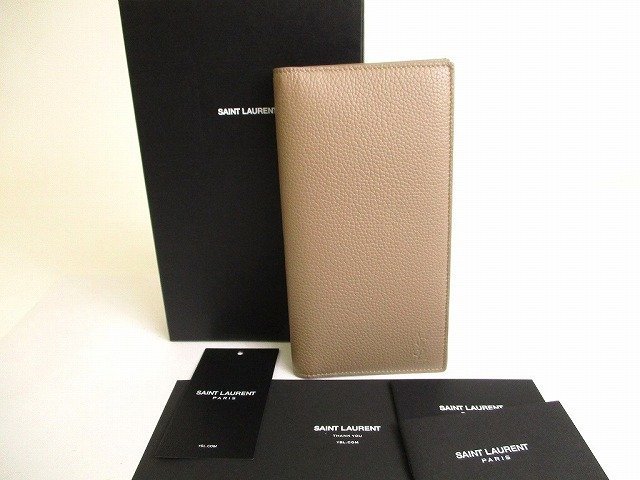 未使用】 サンローラン パリ Saint Laurent Paris YSL レザー