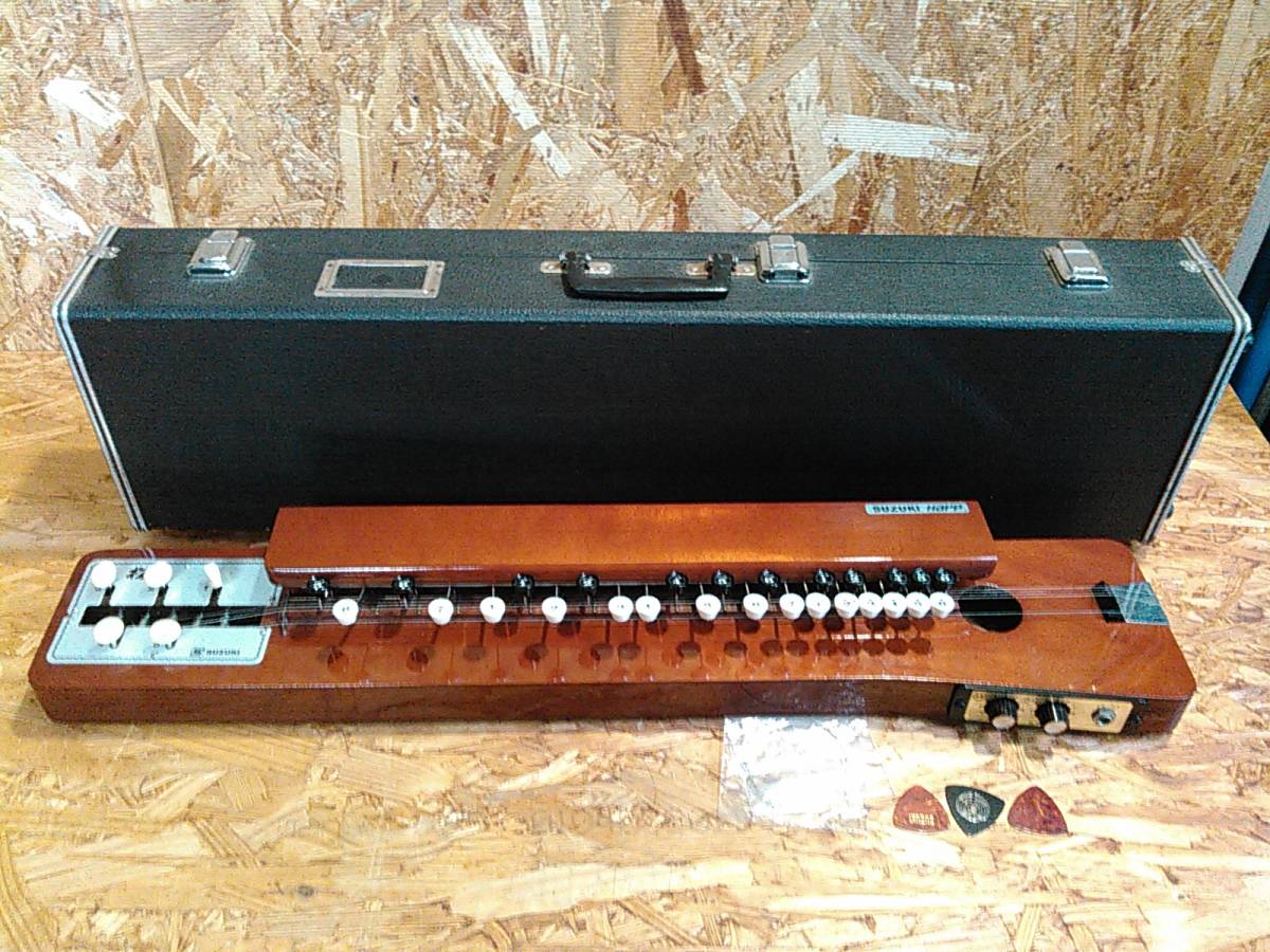  electric Taisho koto SUZUKI Suzuki pine case attaching traditional Japanese musical instrument amplifier sound out has confirmed 