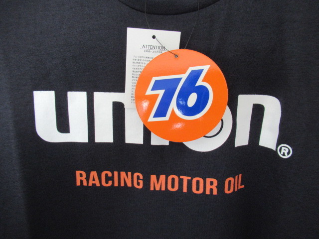 送料無料 未使用 新品 ユニオン76 ナナロク メンズ Tシャツ 長袖 ロンT プリントTシャツ LLサイズ ネイビー 76UNION 長袖Tシャツ 新品タグ付き