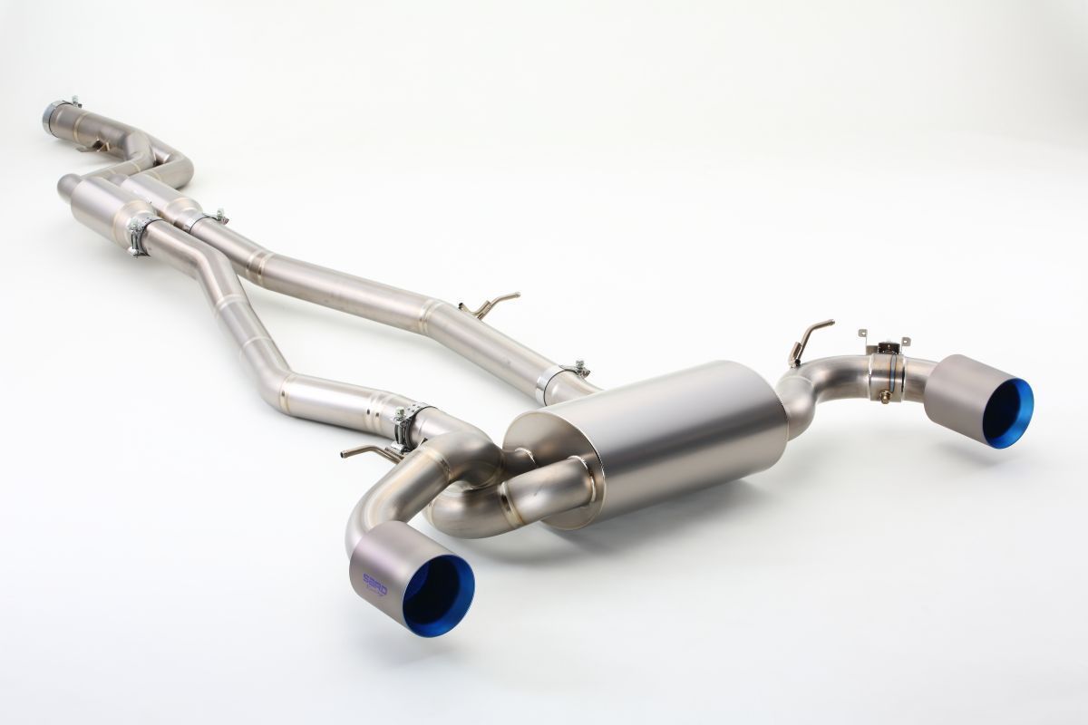 自動車関連業者直送限定 SARD GRスープラ Ti-Z MUFFLER マフラー フルチタン 左右2本出し GR SUPRA DB42 RZ TOYOTA (23006)_画像1