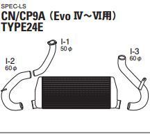 個人宅発送可能 TRUST トラスト GReddy インタークーラーキット SPEC-LS MITSUBISHI ミツビシ ランエボ 4 5 6 CN9A CP9A (12030427)_画像2