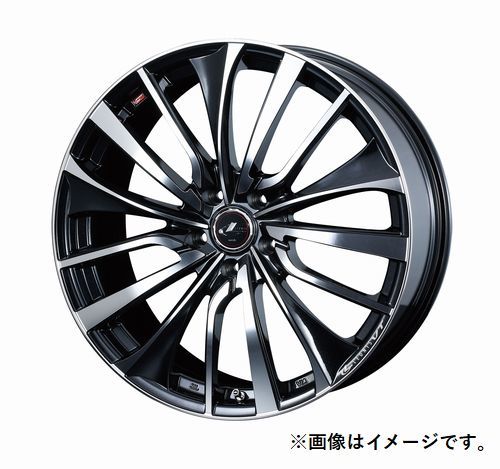 個人宅発送可能 ウエッズ Weds 19X8.0J +43 5穴 PCD114.3 PBMC ホイール 1本 LEONIS VT レオニス・ブイティー (36378)_画像1