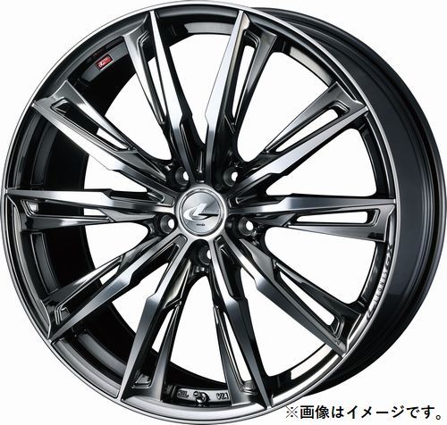 個人宅発送可能 ウエッズ Weds 19X8.0J +35 5穴 PCD114.3 BMCMC ホイール 1本 LEONIS GX レオニス・ジーエックス (39389)_画像1