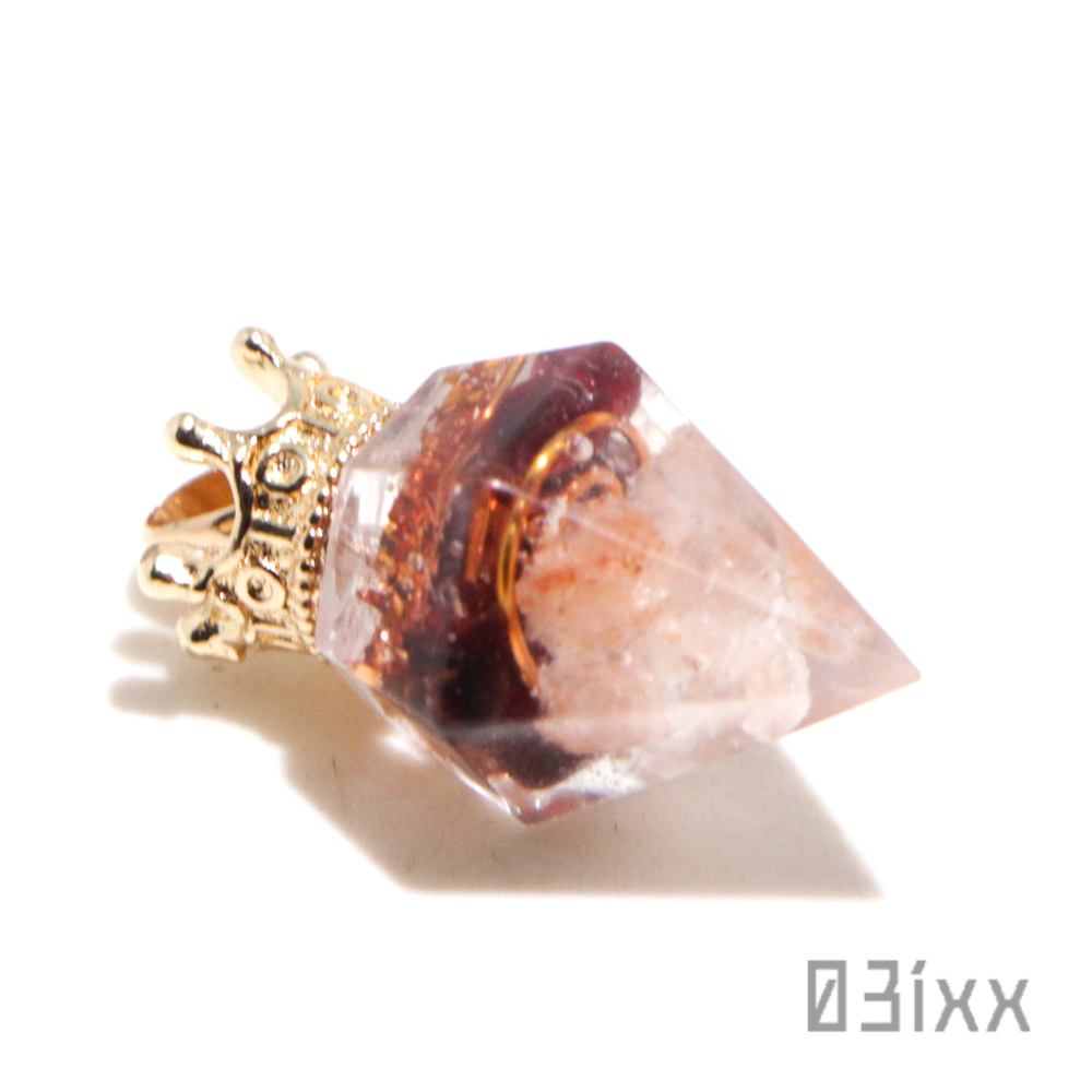 [ free shipping * prompt decision ]. salt orugo Night small diamond pendant top garnet .. stone natural stone wine red amulet 03ixx[1 month birthstone ]