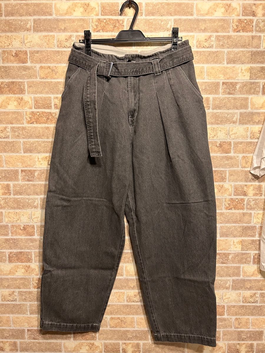NILWAY ベルト付きはかまタックワイドデニムパンツ|Yahoo!フリマ(旧