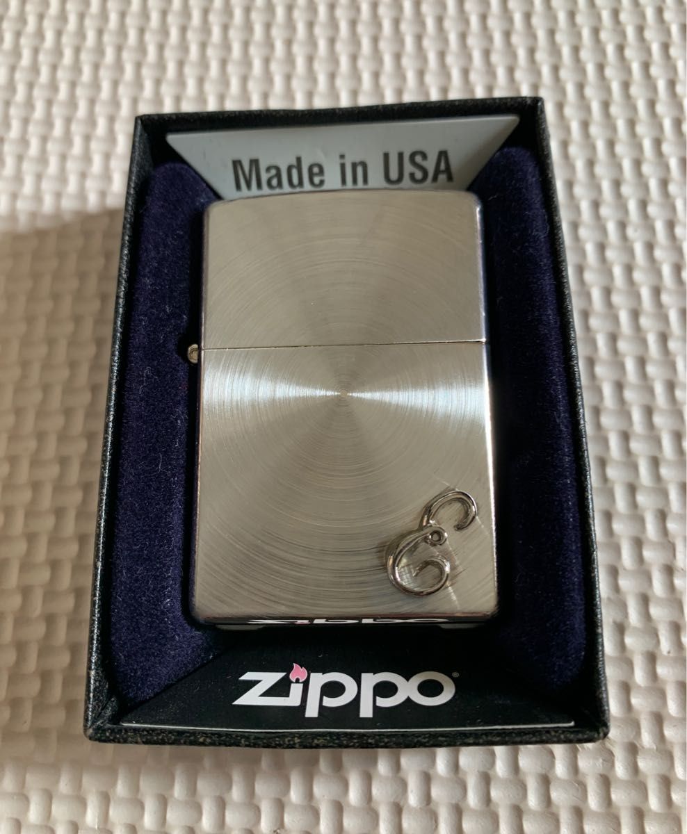 ZIPPO ジッポ ライター イニシャルA 両面スピン加工 2017年10月製