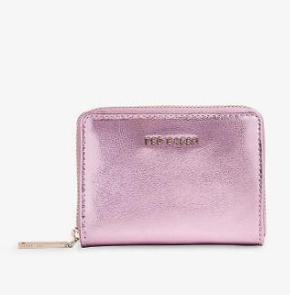 【Ted Baker】 Lilleee スモール ファスナー付 レザー パース_画像4