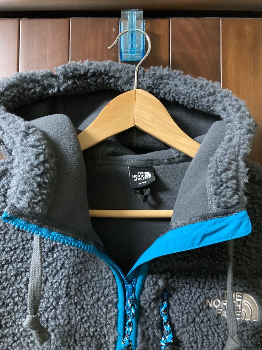 美品 THE NORTH FACE ノースフェイス PLAY GREEN プレイグリーン ボア フリース ジャケット パーカー M 9