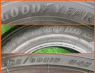 230423-01 GOODYEAR Efficient GRIP ECO EG01ラジアルタイヤ４本_画像7