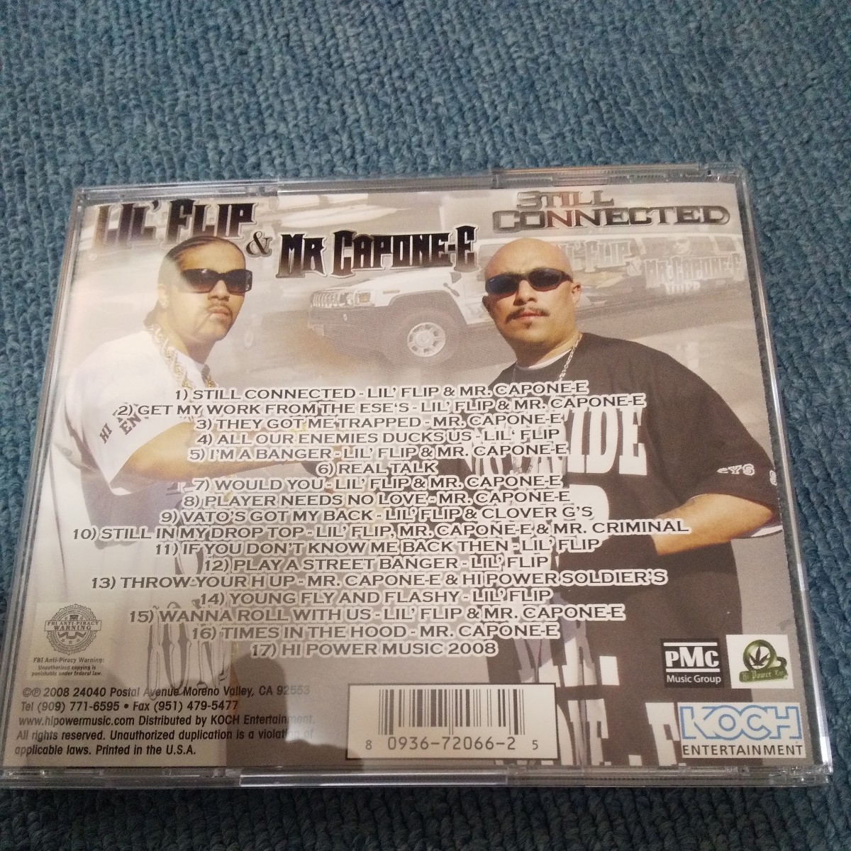 G-RAP LILFLIP＆MR.CAPONE-E CD　ヒップホップ　HIPHOPローライダー　ギャング_画像2