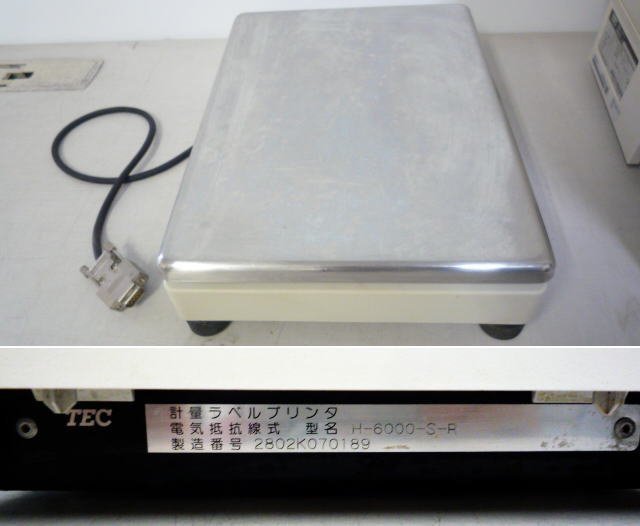 ☆東芝テック/TEC☆計量ラベルプリンター☆H-6000-S-R☆h05605
