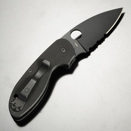 Spyderco 折りたたみナイフ EFFICIENT エフィシエント 半波刃 ブラックブレード G10ハンドル C216GPSBBK_画像2