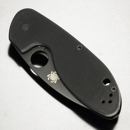 Spyderco 折りたたみナイフ EFFICIENT エフィシエント 半波刃 ブラックブレード G10ハンドル C216GPSBBK_画像6