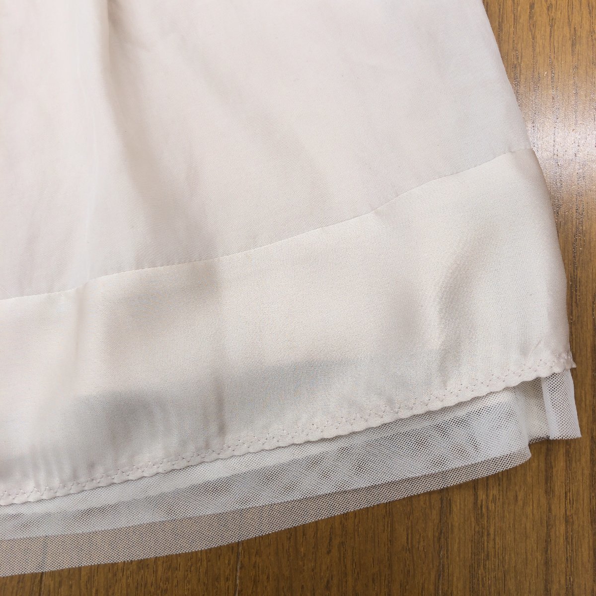 新品 INED イネド レイヤード スカート 9(M) ベージュ 日本製 フレアスカート レディース 女性用 国内正規品 未使用_画像5