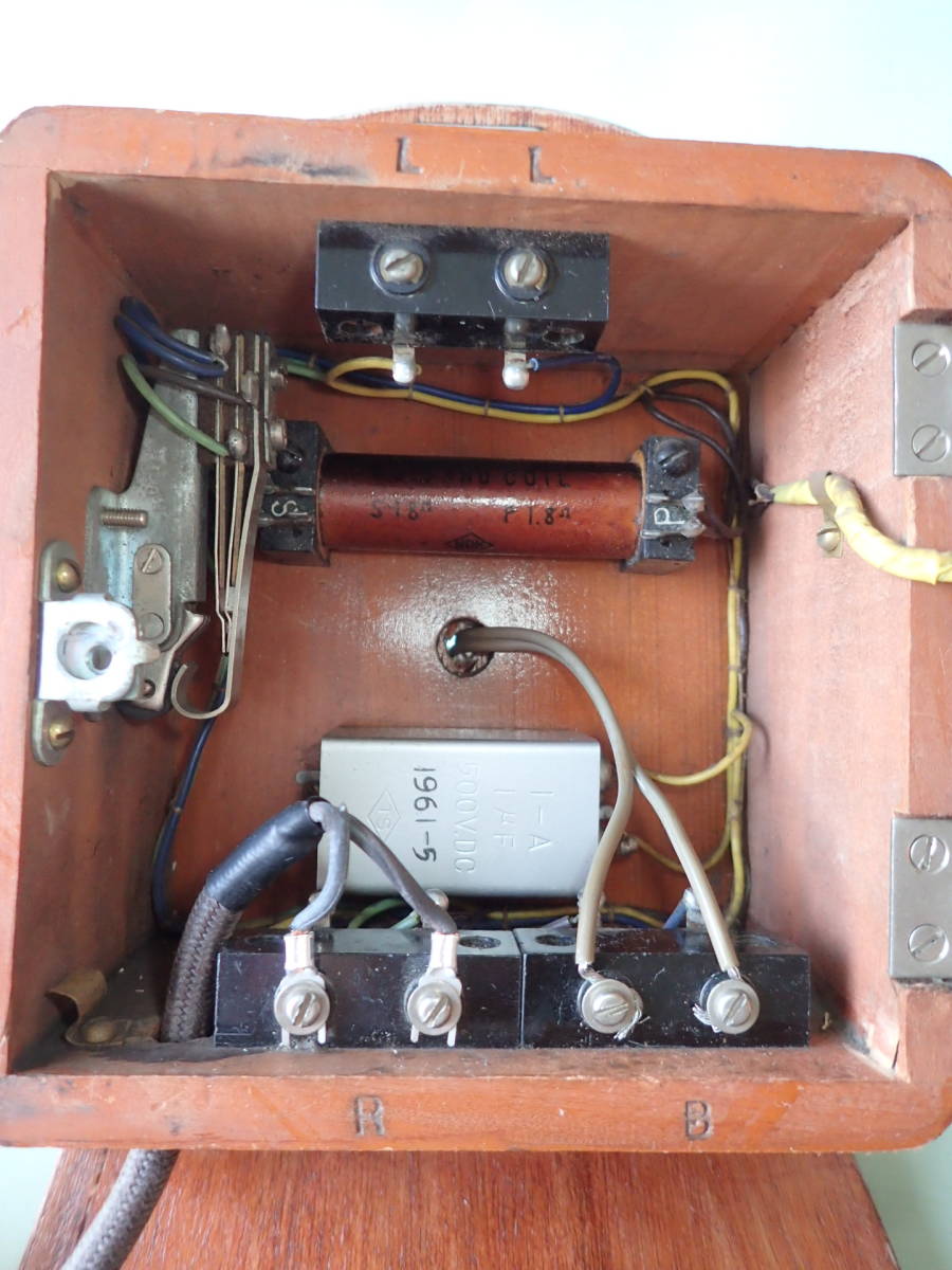 昭和レトロ 卓上置物 昔の電話 2号共電式電話機 アンティーク オブジェ
