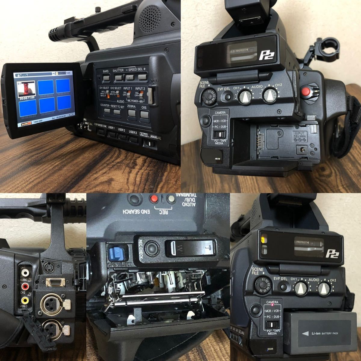 パナソニック Panasonic HVX200 ビデオカメラ 使用時間80時間 通電時間