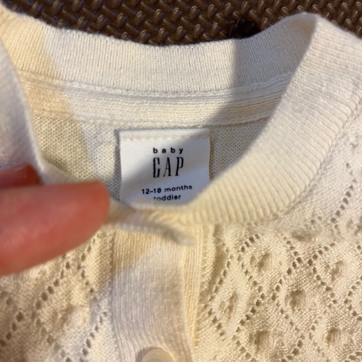 GAP 長袖カーディガン 白