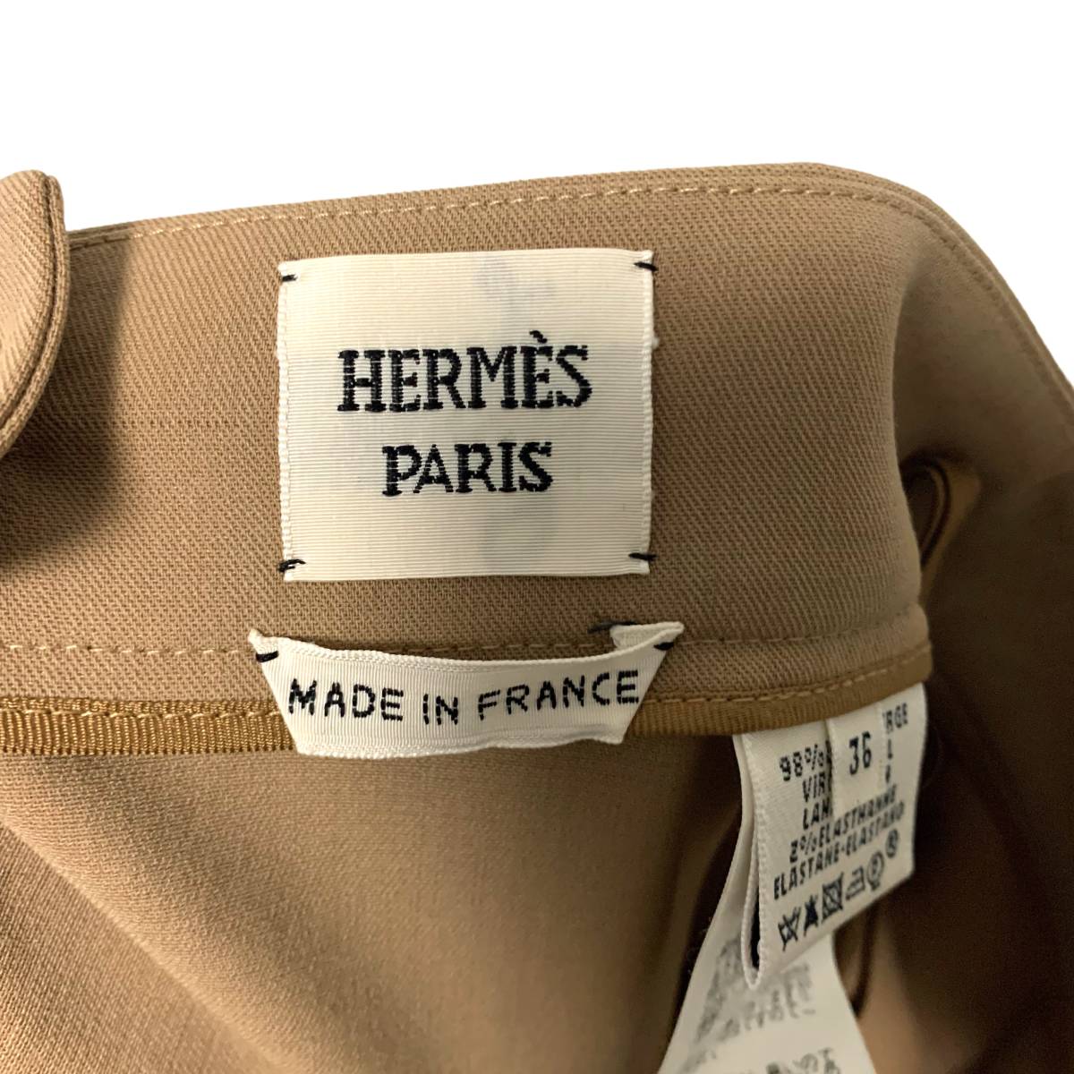 国内正規品 HERMES エルメス マルジェラ期 前開き ポケット付き 巻き