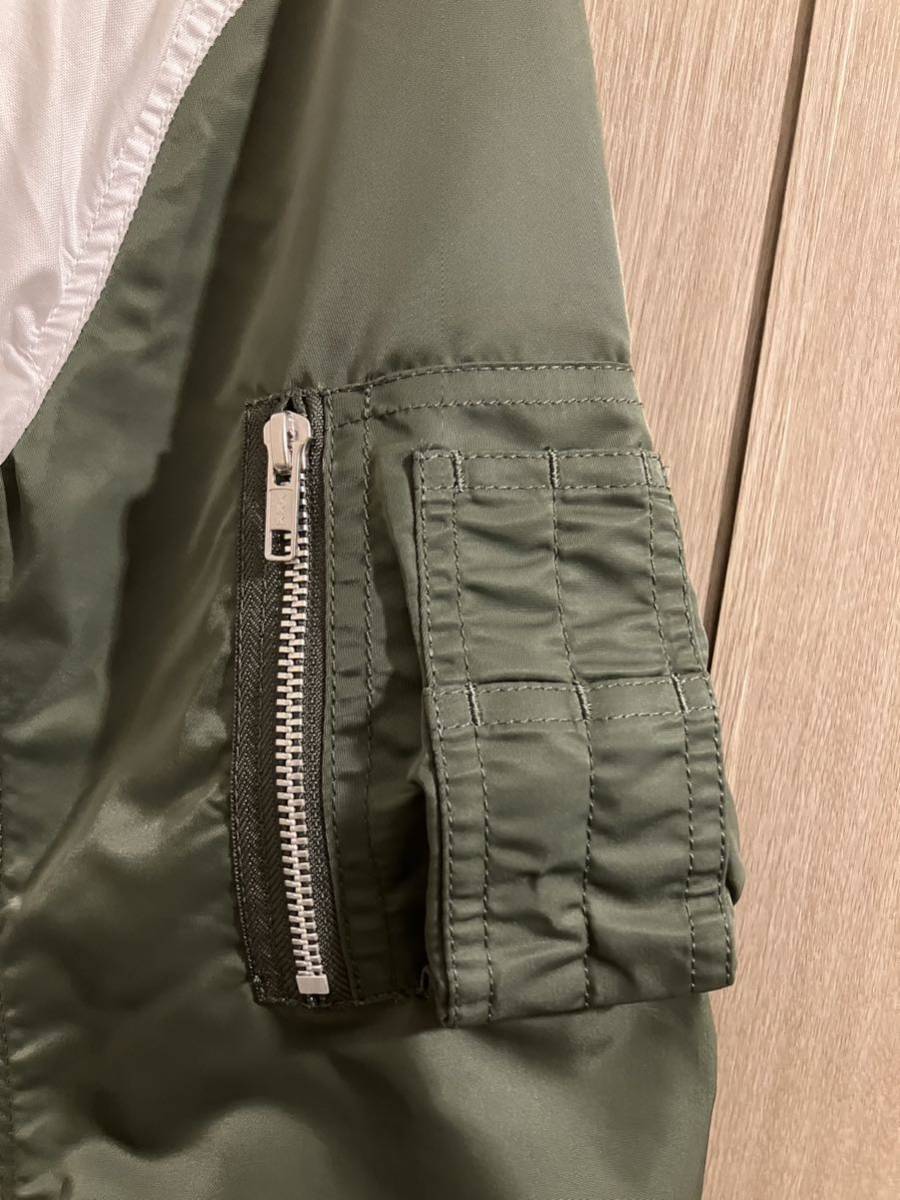 新品 COMME des GARCONS HOMMEコムデギャルソン オムMA-1 スリーブ切替