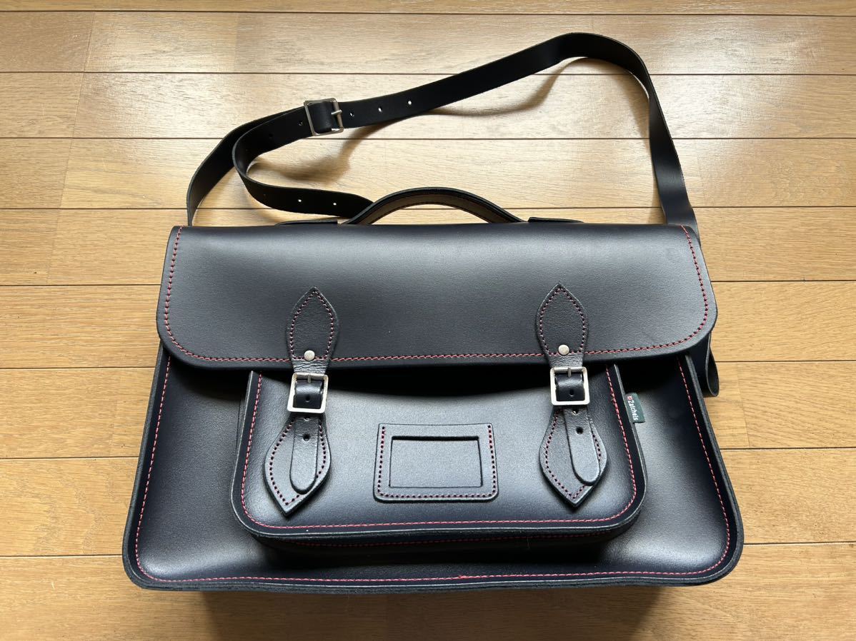 Zatchels 3way バッグ マグネット ブラック 赤ステッチ_画像2