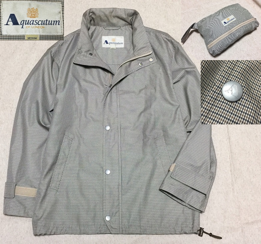 新品 Aquascutum アクアスキュータム ジャケット 薄いグレー-