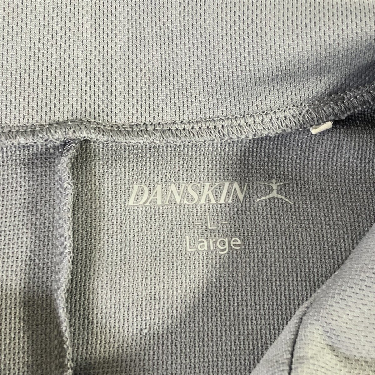 ■【DANSKIN】ダンスキン/フィットネスウェア ジップアップジャケット[L]灰《美品》/_画像5